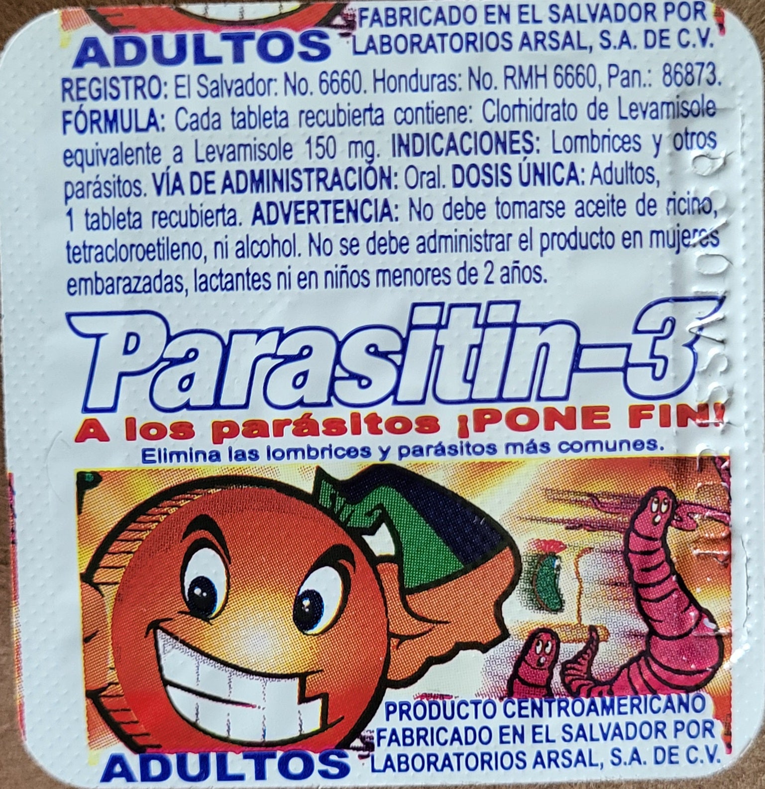 Blister Parasitin-3 Adulto